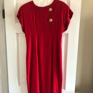 Women’s red dress